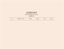 Tablet Screenshot of alderlodge.com